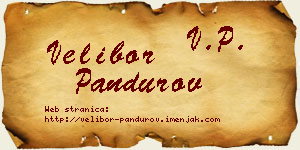 Velibor Pandurov vizit kartica